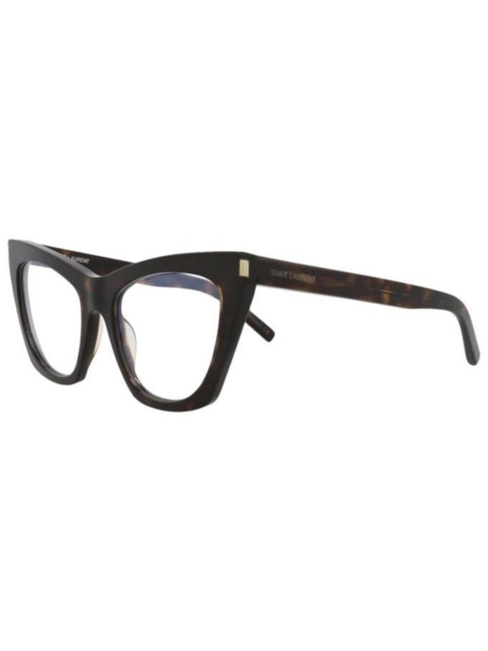 New Saint Laurent Womens Cat Eye Havana Havana Transparent Fashion Designer Eyeg